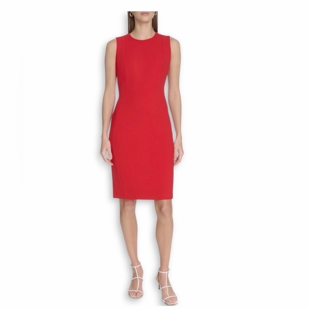 Calvin Klein Women's Red Dress size 14 in red elegant beautiful dress